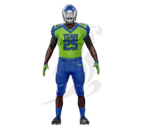 Alta calidad fútbol americano uniforme nuevo diseño personalizado fútbol americano uniforme para venta 100% poliéster - Product Image 2