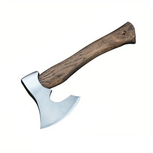Portable Mini <b>Axe</b> With High Strength Steel Head And Ergonomic Wooden Handle For Outdoor <b>Camping</b> Bushcraft Hiking Gardening And W - Product Image 1