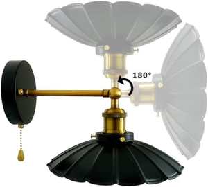 Applique Murale Moderne en Métal Doré et Noir avec Cristaux pour Décoration Intérieure et Chevet - Product Image 3