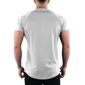 เสื้อยืดผู้ชายแฟชั่นทรงปกติ ระบายอากาศได้ดี เป็นมิตรกับสิ่งแวดล้อม ผ้าฟลีซป้องกันขนร่วง ป้องกันรังสียูวี น้ำหนัก 220 กรัม ผ้าฝ้าย 100% สวมใส่สบายทุกฤดู สีพื้น - Product Image 4