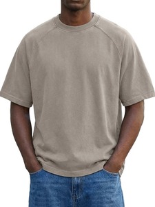 T-shirt vieilli effet délavé style streetwear vintage, coupe oversize, 100% coton 275 g/m², respirant, séchage rapide, personnalisable - Product Image 2