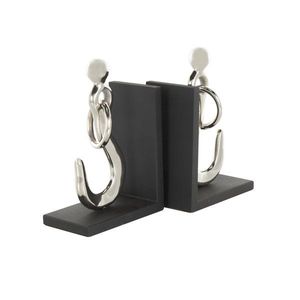 Serre-livres compacts en métal, adaptés aux petites étagères, bureaux et à l'organisation des livres pour gagner de la place - Product Image 5