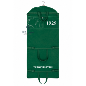 Housse de vêtement imperméable pour femme Iota Phi Lambda Sorority, housse de costume pliable, organisateur de placard suspendu, sac de voyage pour costume pleine longueur - Product Image 1