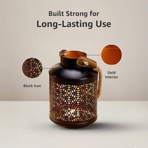 Portavelas de Hierro con Diseño de Unicornio, Perforado, Resistente al Calor, Hecho a Mano, Duradero, Decoración Natural para el Hogar - Product Image 3