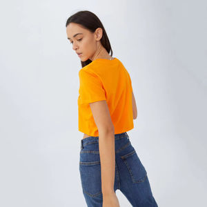 Camisetas Cortas de Verano para Mujer, Estampadas, 100% Algodón, Ecológicas, Transpirables, de Alta Calidad, Nuevo Diseño 2026, Gran Venta - Product Image 3