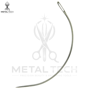 Aiguilles courbées en acier inoxydable poli de haute qualité, type C, outil essentiel pour le tissage et la couture de cheveux, pour salon et usage personnel - Product Image 5