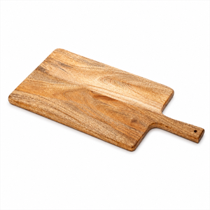 Planche à découper et à servir en bois écologique artisanale |   Planche à découper en bois de qualité supérieure avec poignée |   Pain au fromage de 1,5 cm d'épaisseur - Product Image 1