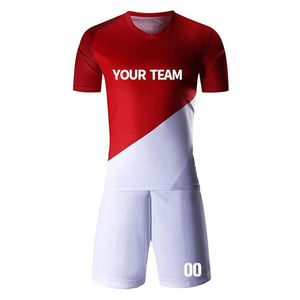 ชุดฟุตบอลสวมใส่สบาย เสื้อเจอร์ซีย์โพลีเอสเตอร์พรีเมียม กางเกงขาสั้นน้ำหนักเบา ชุดทีม - Product Image 1