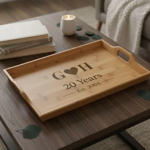 Design Wooden Tray Handmade Wooden Tray Indian Serving Tray - Product Image 6
