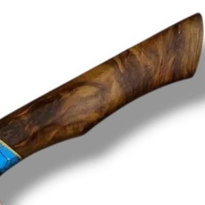 Cuchillos de Chef Profesionales de Damasco con Hoja de Corte Liso y Afilado, Patrón Artístico y Mango de Madera Natural para Cocina - Product Image 3