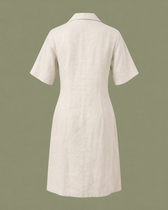 Vestido Casual de Verano Corto de Algodón Dulce Natural con Bordado Floral Tejido - Product Image 4