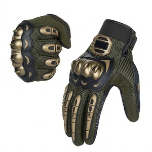 Tactical Motorbike <b>Gloves</b> Leather Hard Shell Knuckle Guard Full Finger Breathable Professional Riding Gear 2026 - Product Image 2
