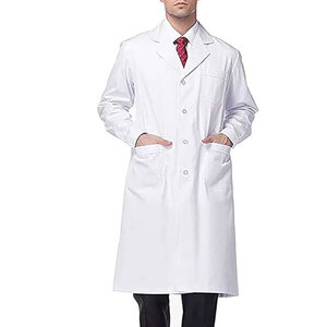 Hot Sale High Quality Medical Lab <b>Coat</b> with Canvas Fabric Hospital Uniform Style Customized Color & Logo Options - Product Image 4