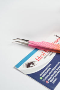 Outil professionnel pour extensions de cils, étiquette privée personnalisée, facile à utiliser, pince à cils antidérapante à pointe en fibre - Product Image 4