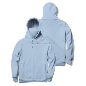 Sudaderas con Capucha de Alta Calidad para Hombre, Color Azul Cielo, Estilo Casual, con Bolsillo - Product Image 3