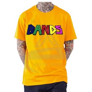 Latest High Quality Men's Casual <b>Smart</b> Shirt Top Trending Chenille Embroidery Round Neck Knitted Fabric 170 GSM Garment Dyed - Product Image 1