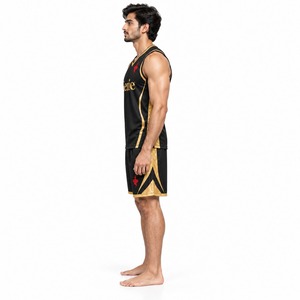 Conjunto de Uniforme de Baloncesto Personalizado para Equipos, Pantalones Cortos de Secado Rápido y Transpirables para Entrenamiento, Prácticas, Partidos y Ligas - Product Image 3