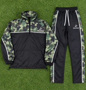 Custom Men Camouflage Tracksuit <b>Black</b> Camo Sportswear Training <b>Jacket</b> & Jogger Pants Wholesale Athletic Tracksuit Manufacturer - Product Image 4