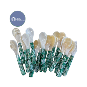Cuillère à caviar en nacre haut de gamme, tendance, de luxe, écologique, faite à la main, bleue – Meilleures ventes - Product Image 3