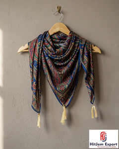 Luxury Womens Printed Silk <b>Scarf</b> Soft Lightweight <b>Square</b> Headscarf Custom Textile Manufacturing Supplier OEM - Product Image 6