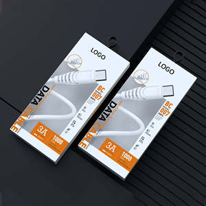 Caja de Papel Reciclable de Diseño Personalizado con Impresión Clara para Cable de Carga de Teléfono Micro B USB-C - Product Image 6