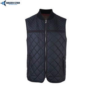 Gilet matelassé court en laine pour l'hiver, style streetwear, col montant, fermeture éclair, motif uni, service OEM - Product Image 4