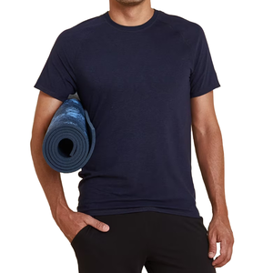 Camiseta Básica para Hombre, Verano, Casual, Lisa, al por Mayor, Calidad Premium, Algodón Peinado, Manga Corta - Product Image 2