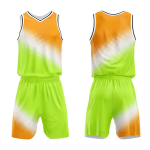 Ensembles d'uniformes de basketball pour hommes, été, confortables, respirants, tissu 100% polyester, taille personnalisée, impression personnalisée professionnelle - Product Image 2