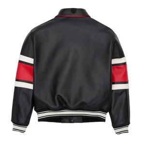 Chaquetas Bomber de Cuero Avirex de MARGINAL SPORTS, Edición Limitada, Cuero Vacuno Genuino, Vintage, Resistentes al Viento, Transpirables, Color Degradado - Product Image 2
