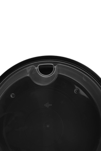 Black <b>Plastic</b> Takeaway Bowl With Clear <b>Lid</b> Disposable Food <b>Container</b> Modern Style,50oz - Product Image 3