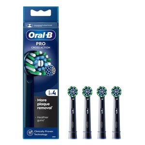 Têtes de rechange pour brosse à dents électrique Oral B, 4 pièces, poils Cross Action pour l'élimination de la plaque dentaire et l'hygiène buccale quotidienne - Product Image 3