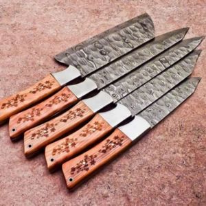 Ensemble de couteaux de chef essentiels pour la cuisine, la préparation des repas, la découpe des légumes et la transformation culinaire pour la vente en gros - Product Image 4