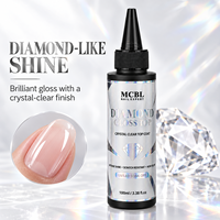Vernis à ongles transparent haute brillance sans résidu 100 ml, marque privée, vente en gros, fabricant OEM