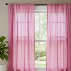 Cortinas de Algodón para Decoración del Hogar y Hoteles, con Bolsillos para Varillas, Estilo Moderno, para Cocina, Dormitorio, Bodas, Hospitales, para Todas las Estaciones - Product Image 1