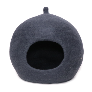 SAMYAK Eco-Friendly Wool Felt <b>Cat</b> Bed Cave Solid Color Soft Indoor Pet Bed Removable Washable Minimalist Style All Seasons Use - Product Image 1