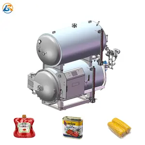 Multifunctionele Food Grade Food Retort Custom Capaciteit Autoclaaf Sterilisator Glazen Pot Food Retort Autoclaaf Machine