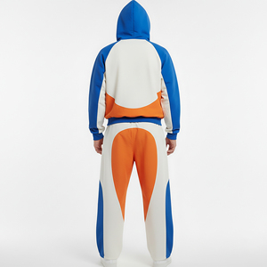 Conjunto de Sudadera con Capucha y Pantalones Deportivos Unisex de Alta Calidad, Estampados, de Felpa de Algodón de 400 GSM, con Bloques de Color, Logotipo y Colores Personalizados - Product Image 2