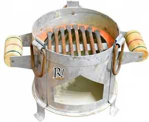 Barbecue au charbon de bois en acier inoxydable avec grille amovible - Product Image 2