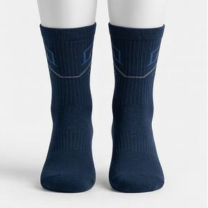 Custom <b>Socks</b> Men Crew Comfortable Ankle Extra Wide Calf Loose Fit Breathable Soft Circulatory Customized - Product Image 1