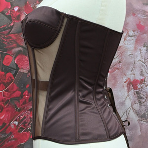 Ensemble de lingerie sculptante sans couture pour femme, effet gainant, en maille jersey respirante, avec corset à baleines, 6 pièces, design FancyShape à agrafes - Product Image 5