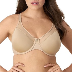 Sujetador Deportivo Sin Costuras para Mujer, Color Negro, Sin Varillas, Copa Completa, Soporte Alto, Lavable a Máquina, Color Sólido, Spandex - Product Image 3
