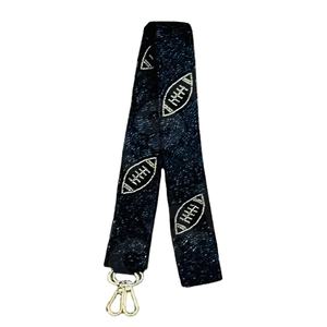 CRYSTAL CRAFT-Sangle de sac à main en verre perlé de style indien de football avec logo personnalisé-Couleur et taille personnalisées - Product Image 1