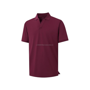 Camisas de Golf para Hombre, Manga Corta, Cuello Redondo, de Poliéster/Algodón, Resistentes, Deportivas, Transpirables, Clásicas, con Botones - Product Image 1