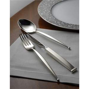 Ensemble de couverts de luxe en acier inoxydable 24 pièces, finition miroir, argenté, qualité alimentaire, fourchettes, cuillères, couteaux - Product Image 6