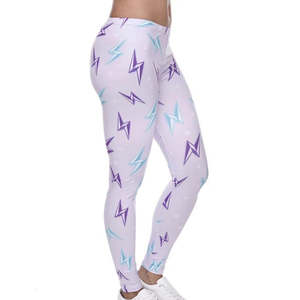 Leggings Deportivos Elásticos para Mujer, Diseño Nuevo, Secado Rápido, Cintura Elástica Sublimada, Leggings para Entrenamiento en el Gimnasio - Product Image 1