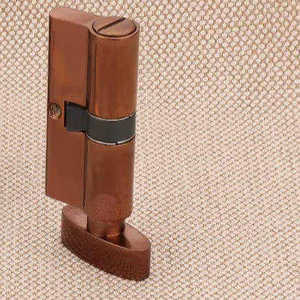 premium 80mm solid brass cylindrical <b>handle</b> set secure keyed entry knob combination with multi-key pack for luxury villas - Product Image 1