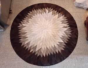 Alfombra Moderna de Lana/Algodón de Primera Calidad, con Diseño Floral, de Pelo Largo, Antideslizante, Hecha a Mano - Product Image 1