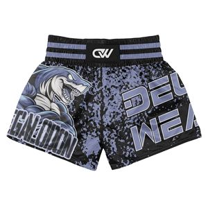 Conjunto de Muay Thai y MMA de Manga Corta para BJJ con Logotipo Personalizado OEM, Impresión por Sublimación, Tejido de Poliéster Transpirable y Elástico para Kickboxing - Product Image 3