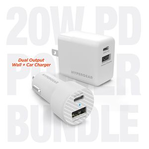 Chargeur mural/de voiture USB-C PD 20W avec chargeur de voiture 12W - Product Image 3