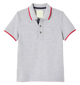 Camiseta polo clásica de manga corta para hombre con logotipo personalizado, costuras finas para un estilo informal y urbano - Product Image 1